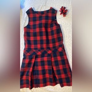 Red and blue plaid Parker jumper